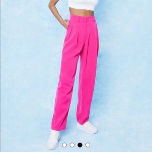 Nasty Gal Tailored High Waisted Wide Leg Trousers (size 2)